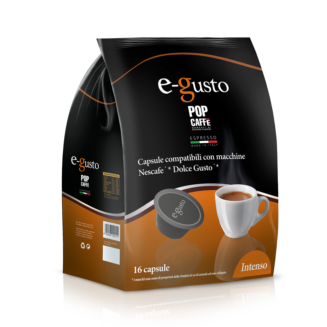 Pop Caffè miscela Intenso per Nescafè®* Dolce Gusto®* (96 capsule)