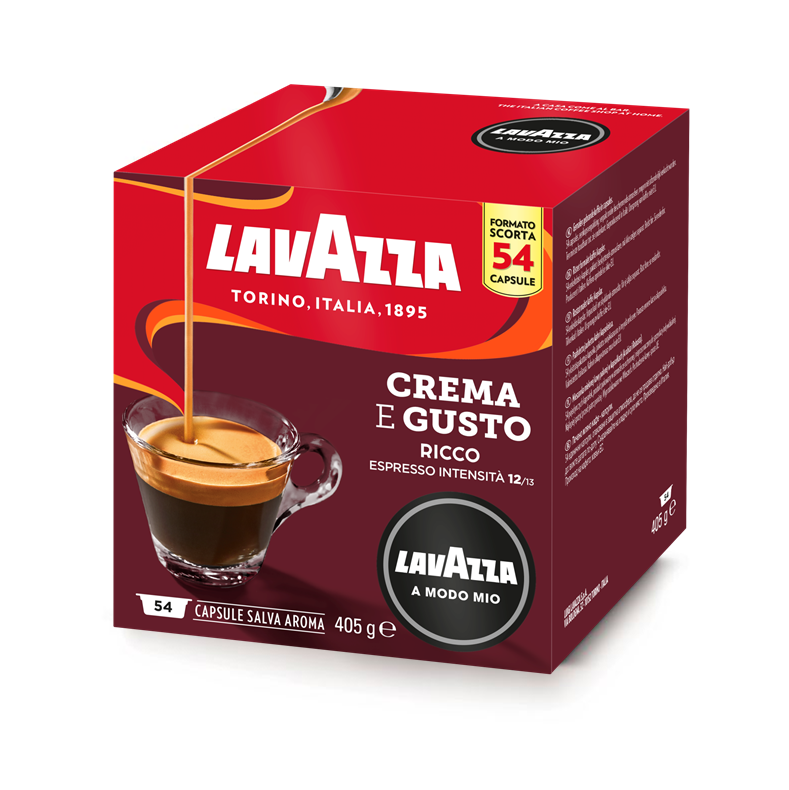 Lavazza A Modo Mio Crema e Gusto Ricco (216 capsule)