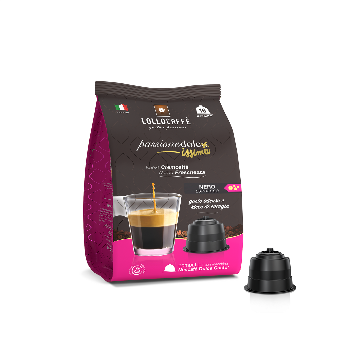 Lollo Caffè Miscela NERA per Nescafè®* Dolce Gusto®* (96 capsule)