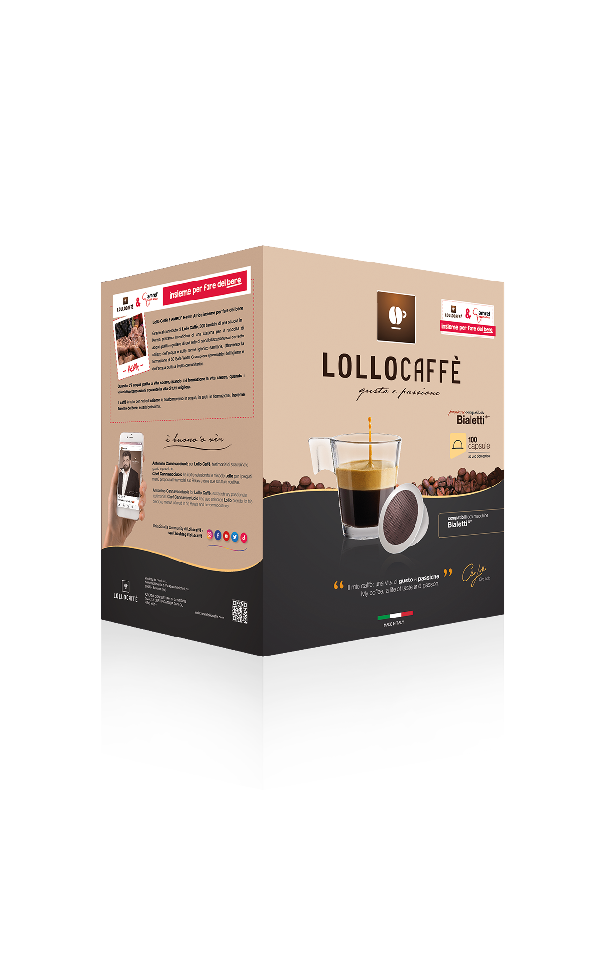 Lollo Caffè Miscela NERA per Bialetti®* (100 capsule) – Caffelivery