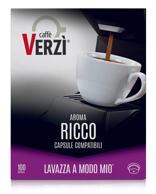 Caffè Verzì Aroma Ricco per Lavazza®* A Modo Mio®* (100 capsule)